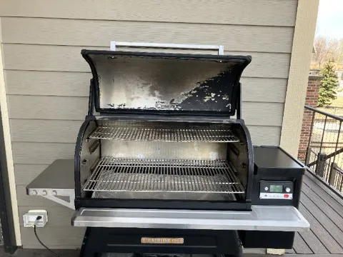 Clean grill after service